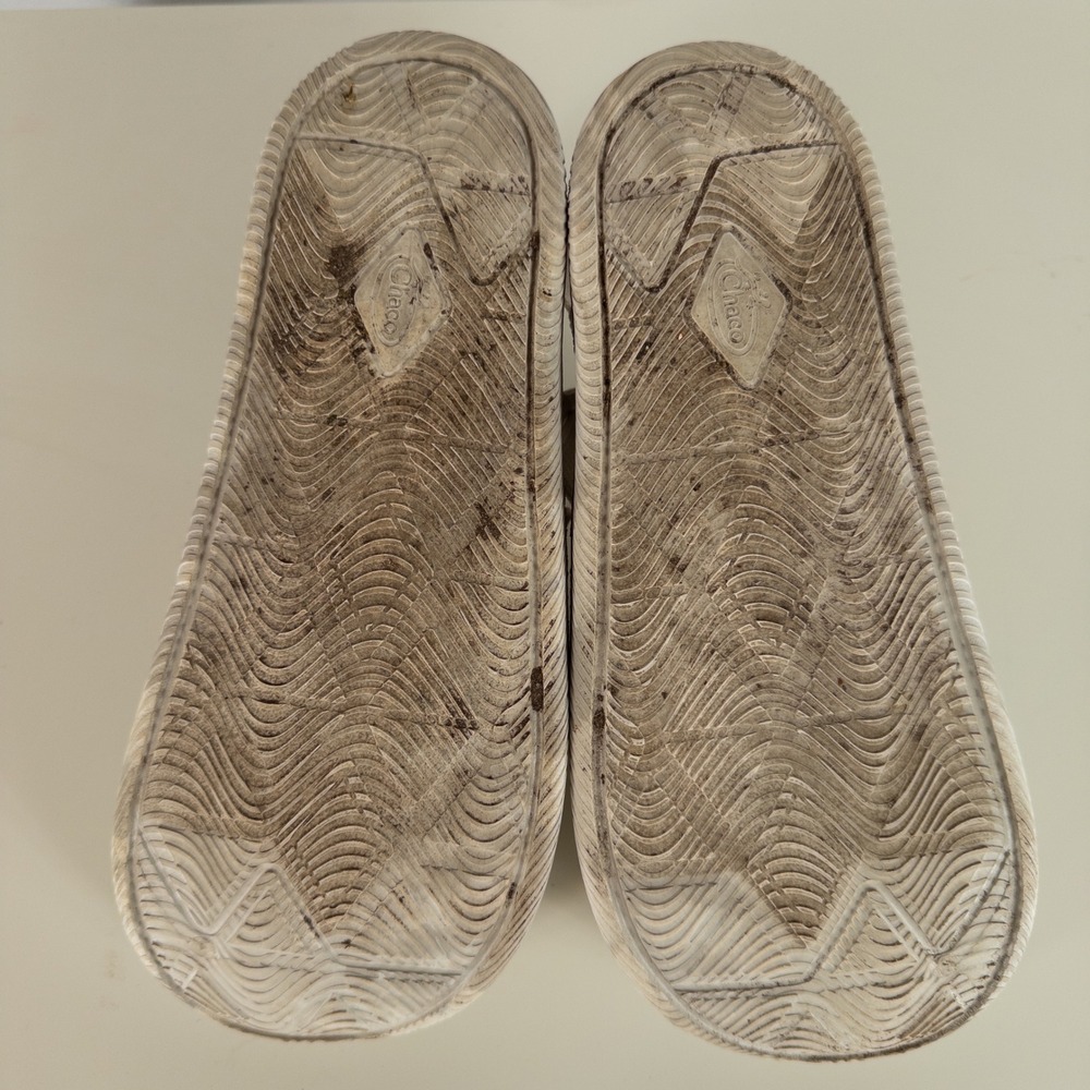 Chaco Womens Chillos Clogs Size 9 Bone Marbled Adjustable Strap Comfort Sandals - Picture 7 of 9